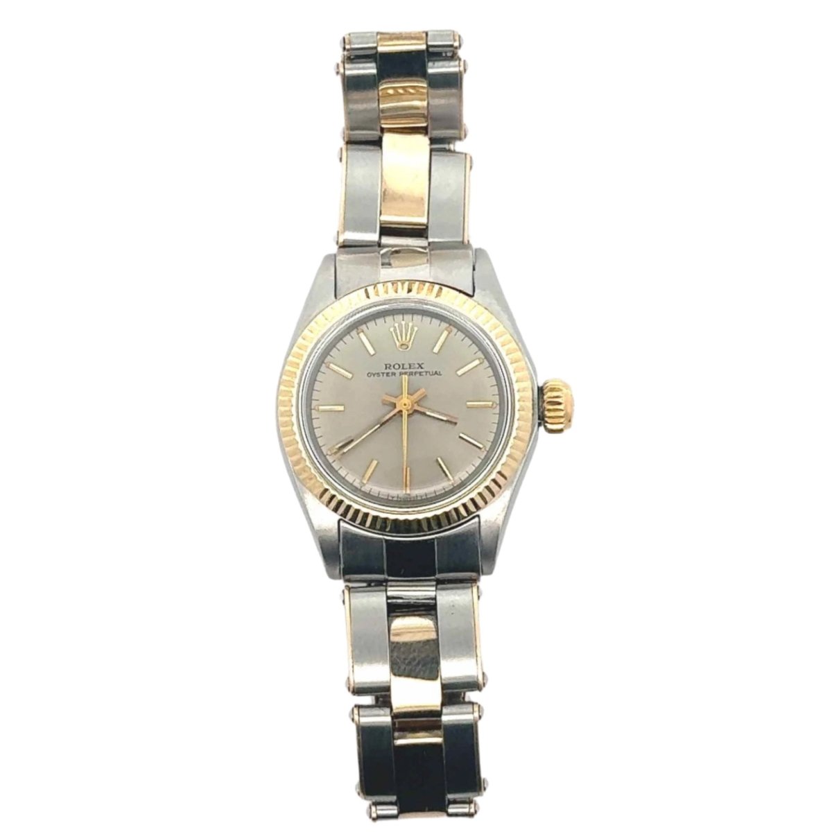 Montre ROLEX "Oyster Perpetual 1969" en or et acier - Castafiore