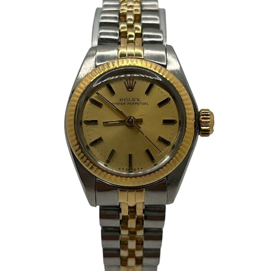 Montre ROLEX Oyster perpetual 26 lady en or jaune et acier - Castafiore
