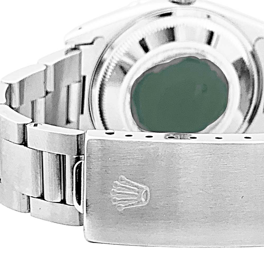 Montre ROLEX "Oyster Perpetual Date" en acier et argent - Castafiore