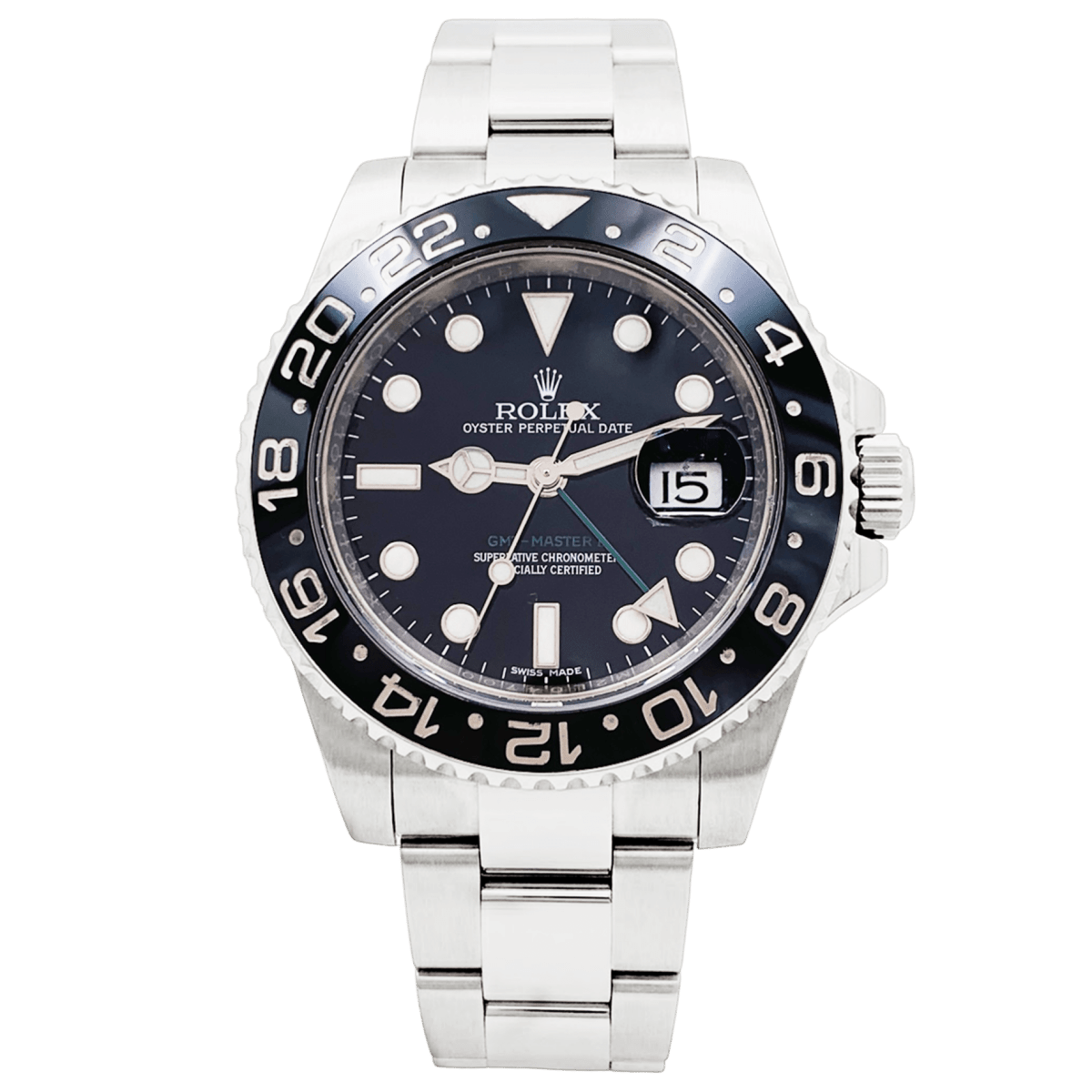 Montre ROLEX "Oyster Perpetual Date" en acier et céramique - Castafiore