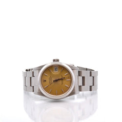 Montre ROLEX "Oyster Perpetual Date Just" en acier et saphir - Castafiore