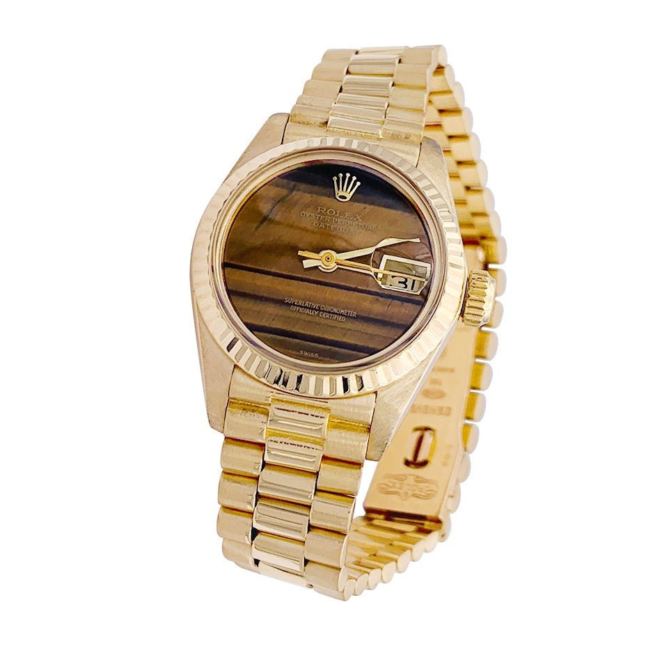 Montre ROLEX "Oyster Perpetual Datejust" en or jaune. - Castafiore