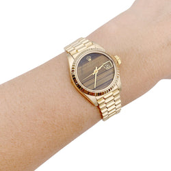 Montre ROLEX "Oyster Perpetual Datejust" en or jaune. - Castafiore