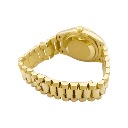 Montre ROLEX "Oyster perpetual day-date" en or jaune et diamants - Castafiore