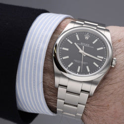Montre ROLEX "Oyster Perpetual" en acier - Castafiore