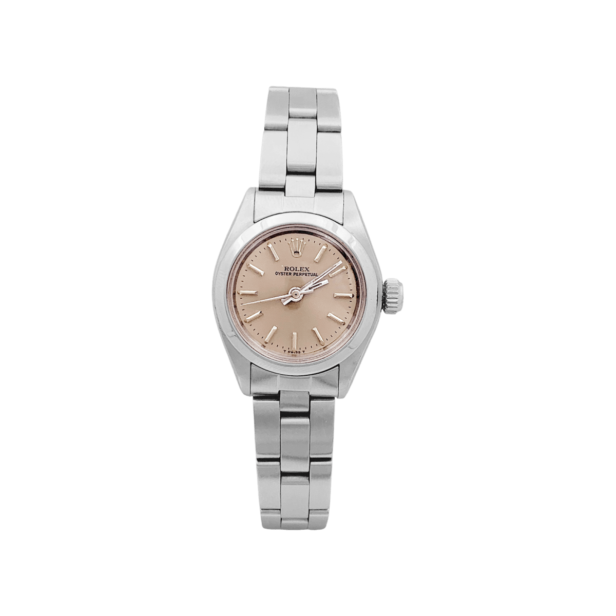 Montre ROLEX "Oyster Perpetual" en acier et argent - Castafiore