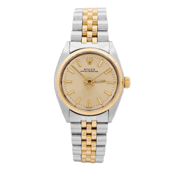 Montre ROLEX "Oyster Perpetual" en or jaune et acier - Castafiore