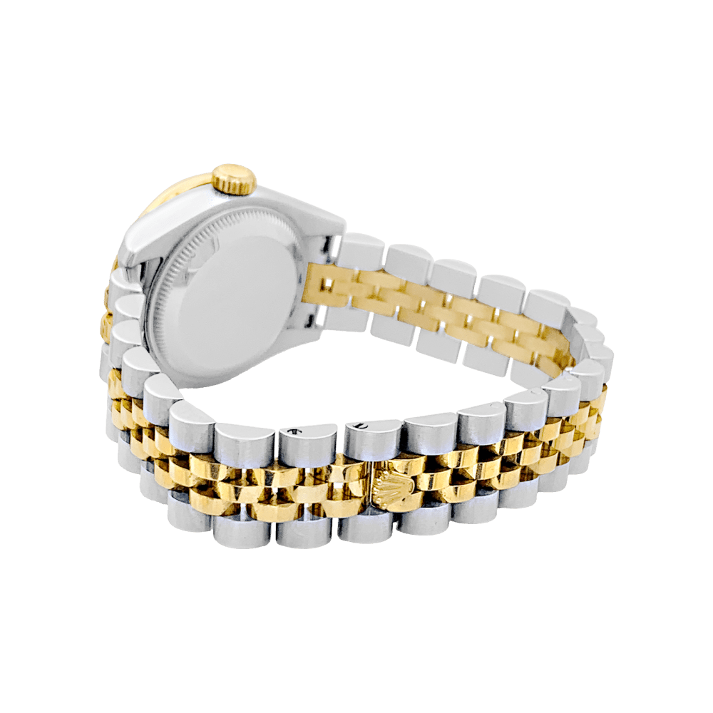 Montre ROLEX "Oyster Perpetual Lady - Datejust" en or jaune, acier et diamants - Castafiore