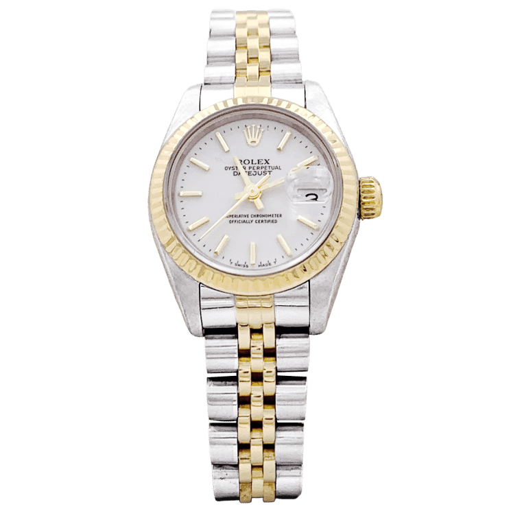 Montre ROLEX "Oyster Perpetual Lady DateJust" en or jaune et acier - Castafiore
