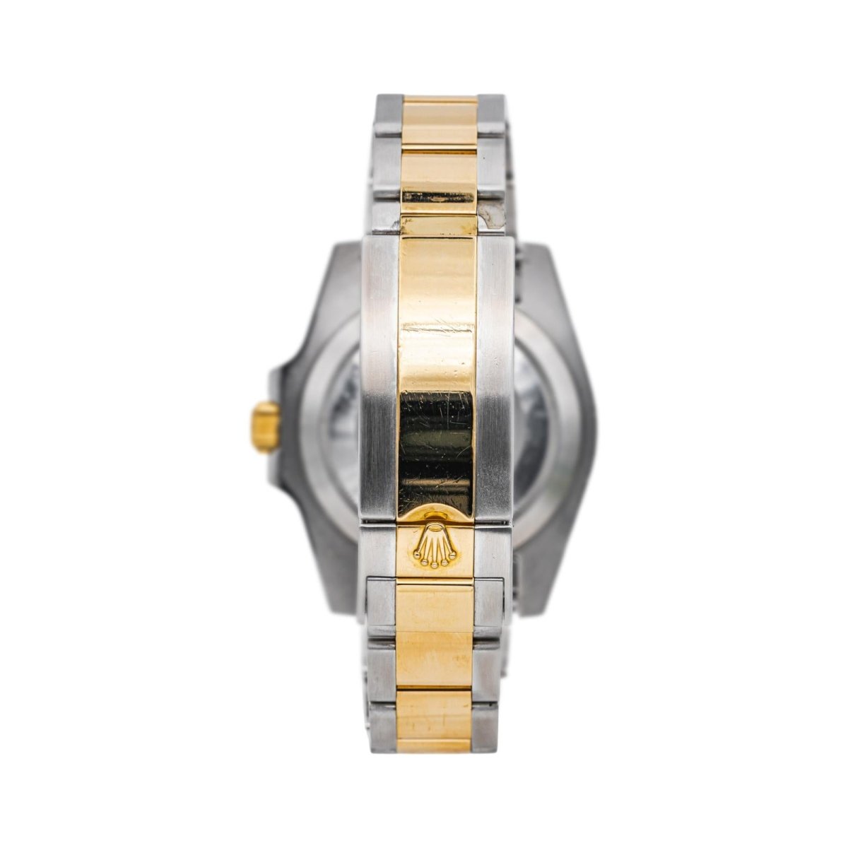 Montre ROLEX "Submariner Date" en or jaune, saphir et acier - Castafiore