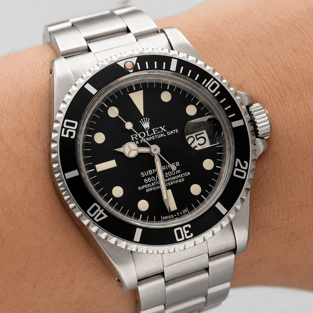 Montre ROLEX "Submariner" en acier - Castafiore