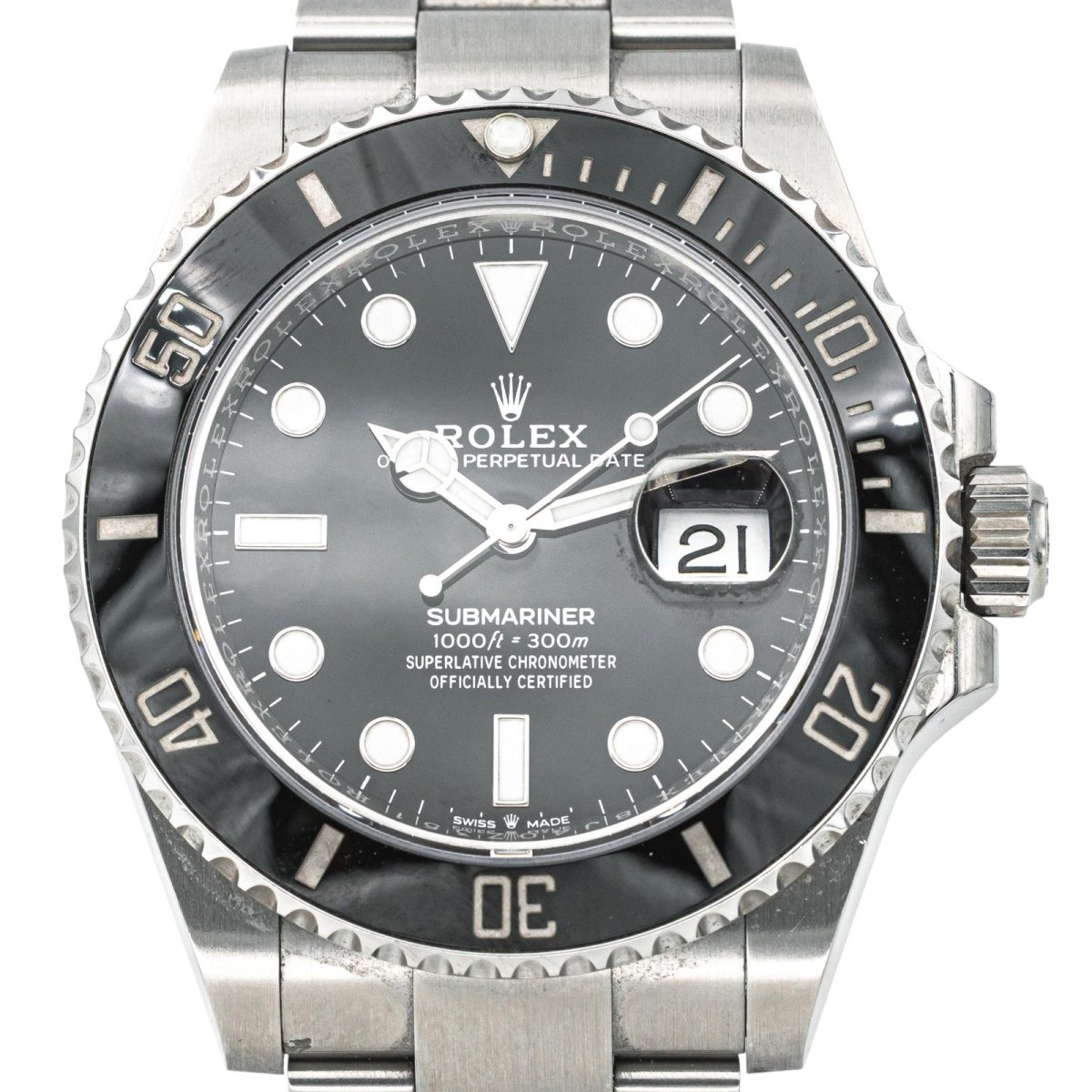 Montre ROLEX "Submariner" en acier et céramique - Castafiore