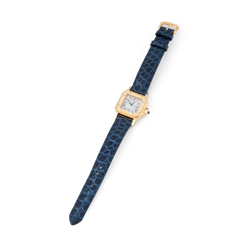 Montre Santos CARTIER en or jaune - Castafiore
