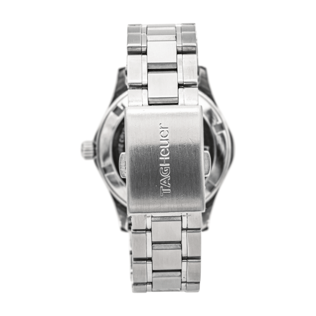 Montre TAG HEUER "Aquaracer" en acier, nacre, quartz, saphir et diamants - Castafiore