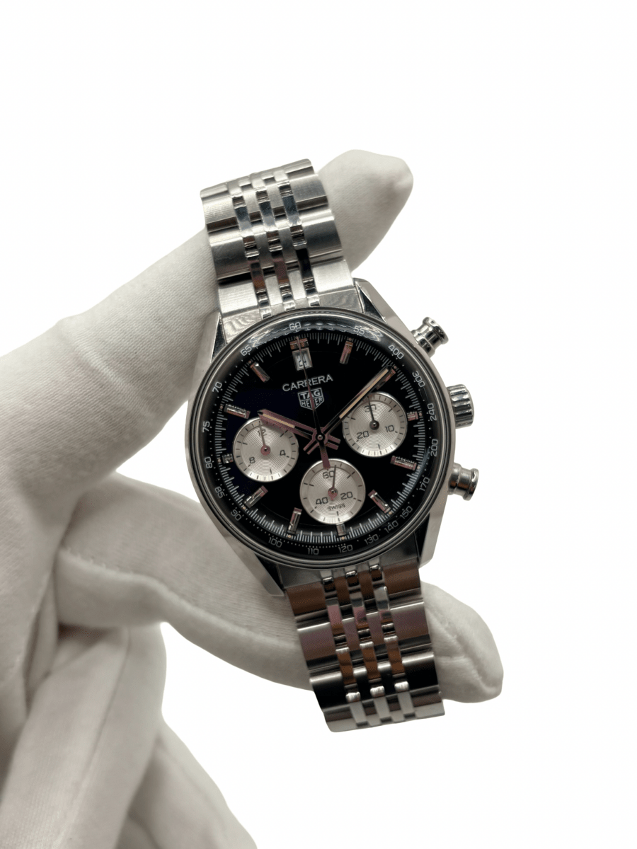 Montre TAG HEUER "Carrera Chronograph" en acier inoxydable - Castafiore