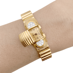 Montre UTI en or jaune, or blanc et diamants - Castafiore