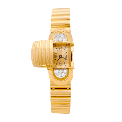 Montre UTI en or jaune, or blanc et diamants - Castafiore