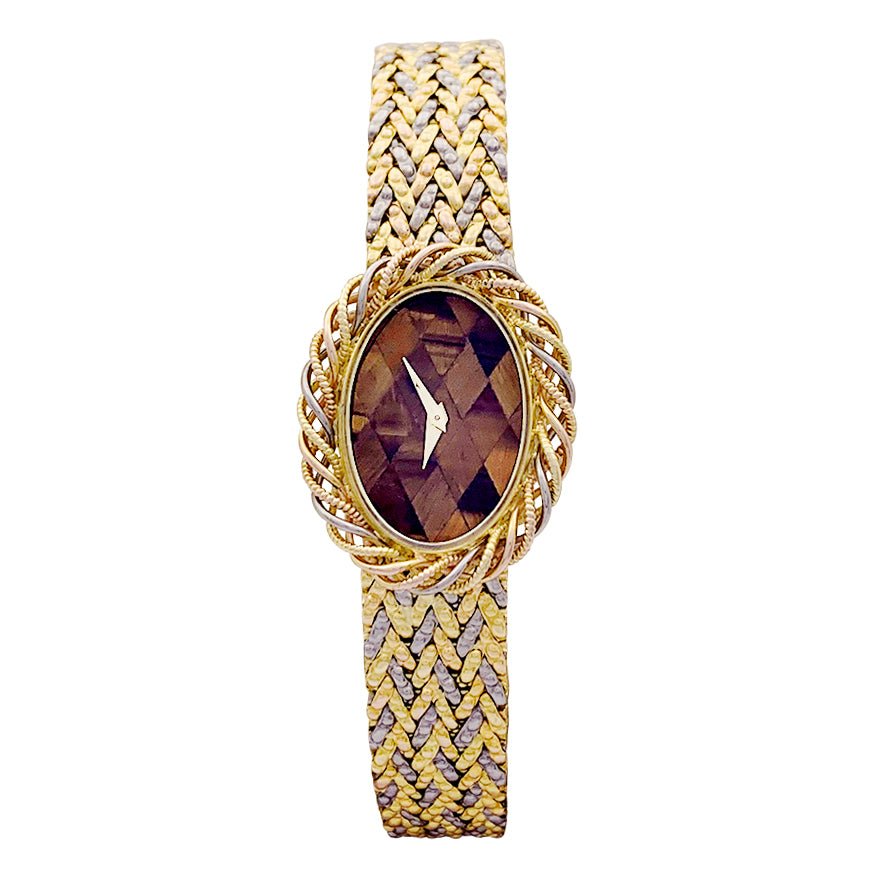 Montre Vacheron Constantin, deux ors et oeil de tigre - Castafiore