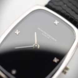Montre VACHERON CONSTANTIN en or blanc, acier, cuir, onyx et diamants - Castafiore