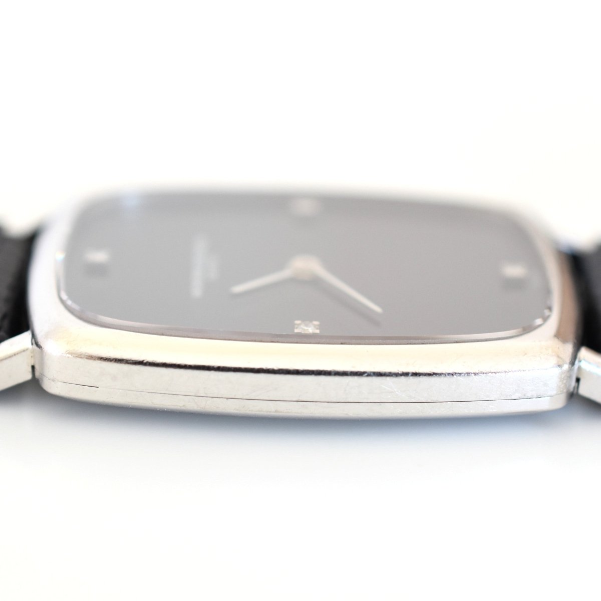 Montre VACHERON CONSTANTIN en or blanc, acier, cuir, onyx et diamants - Castafiore