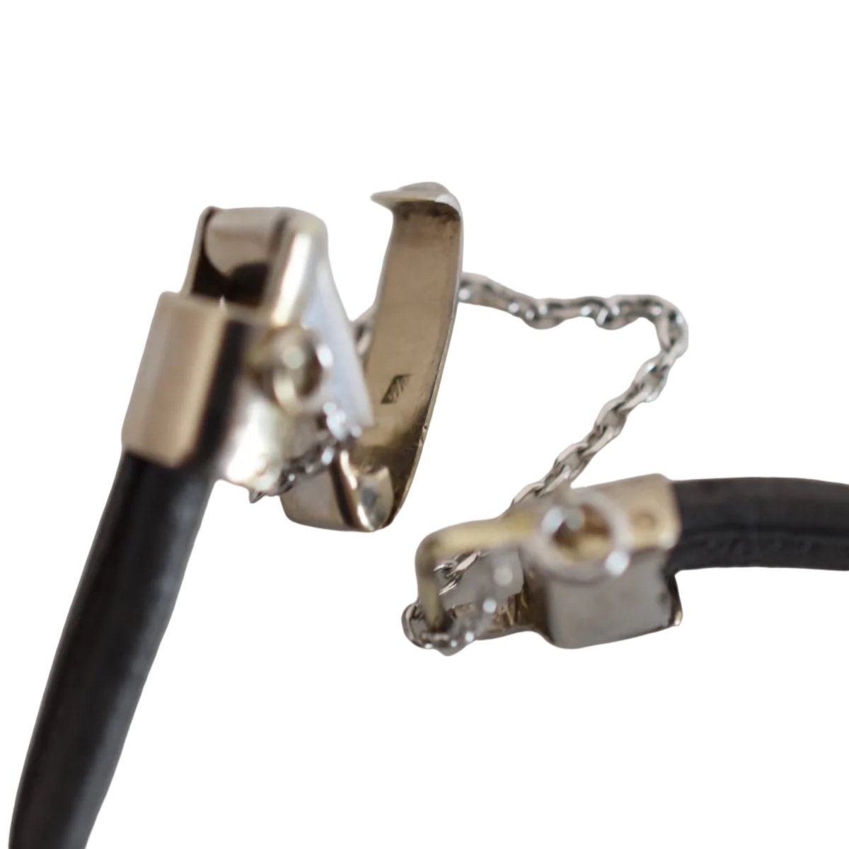 Montre VACHERON CONSTANTIN en or blanc, platine, cuir et diamants - Castafiore