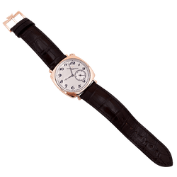 Montre VACHERON CONSTANTIN "Historiques : American 1921" en or rose et cuir - Castafiore