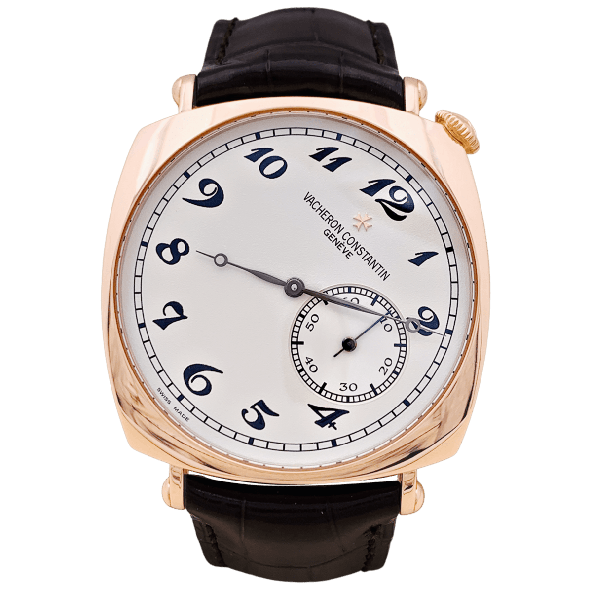 Montre VACHERON CONSTANTIN "Historiques : American 1921" en or rose et cuir - Castafiore