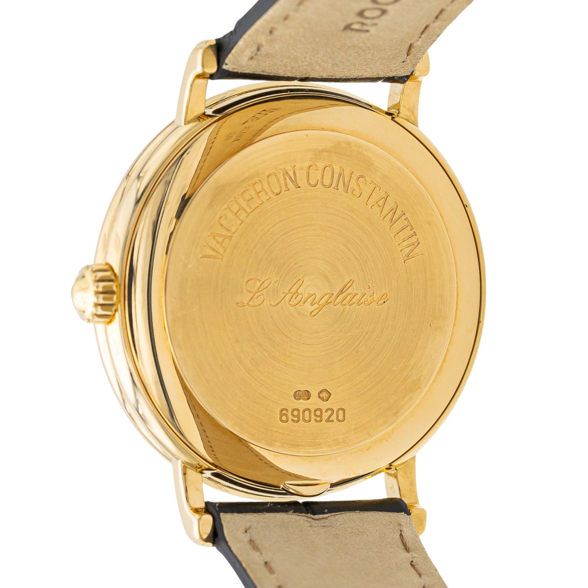 Montre VACHERON CONSTANTIN "L'anglaise 05/2024" en or jaune et cuir - Castafiore
