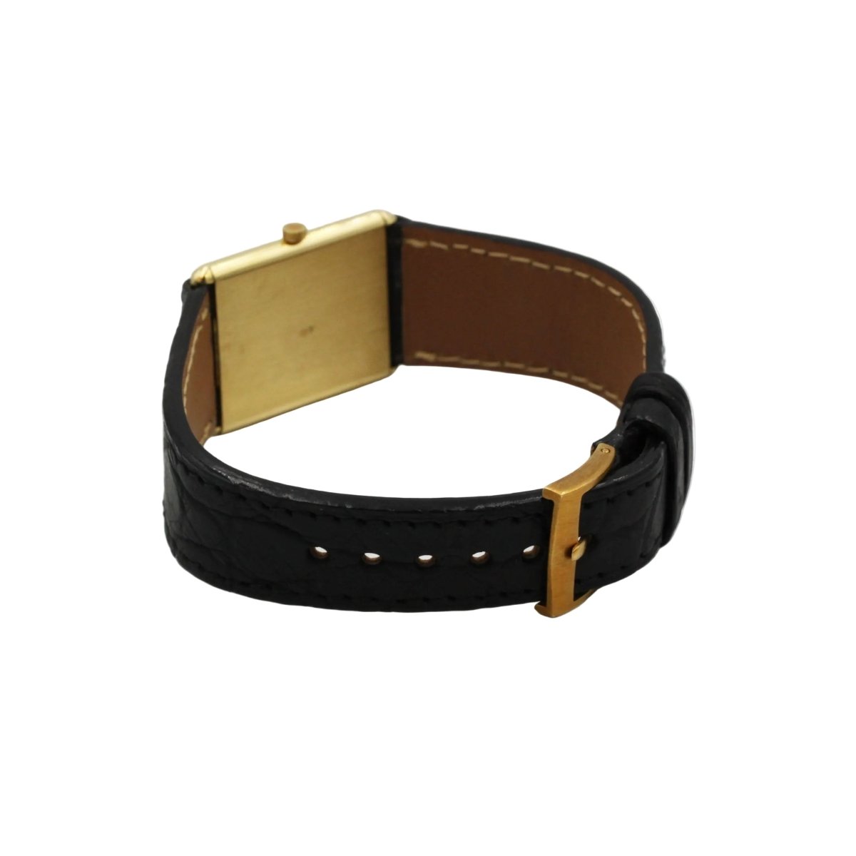 Montre VACHERON CONSTANTIN "Tank Classique" en or jaune et cuir - Castafiore