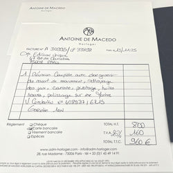 Montre VACHERON CONSTANTIN "Ultra - Thin" en or jaune et cuir - Castafiore