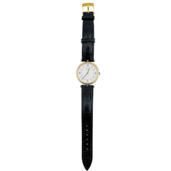 Montre VAN CLEEF & ARPELS La Collection en or jaune, acier et cuir