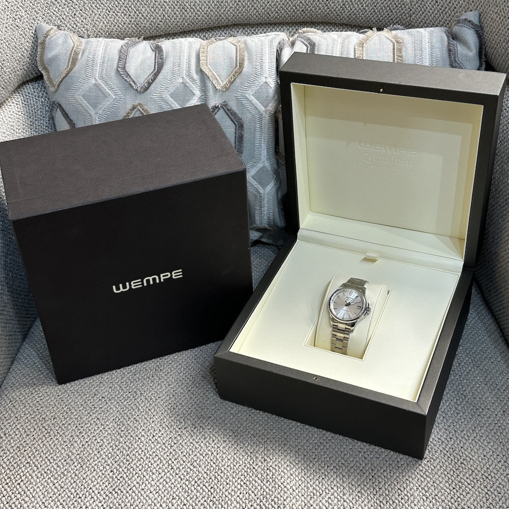 Montre Wempe Glashutte Zeitmeister Chronomètre en Acier automatique de 2017. Boite et papiers d'origine - Castafiore