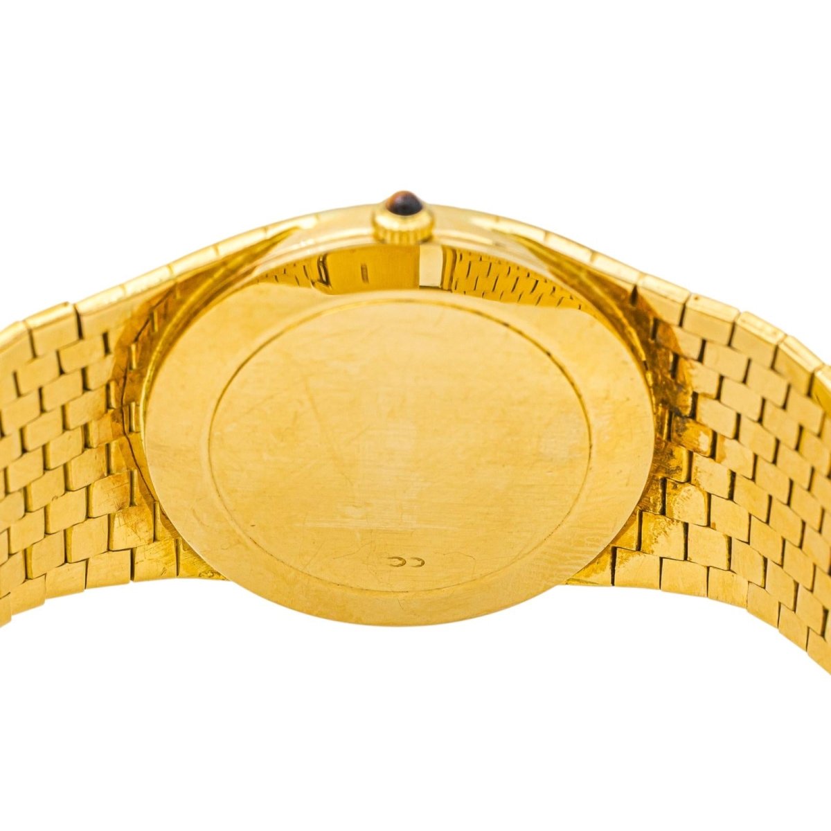 Montre ZENITH MOVADO en or jaune et oeil de tigre - Castafiore