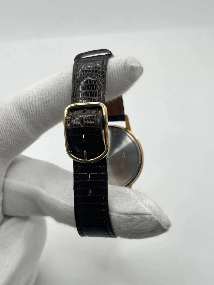 Montre ZENITH "Stellina Vintage" plaqué or rose, acier et cuir - Castafiore