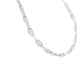Collier Hermès "Chaîne d'ancre", en argent, petit modèle.
