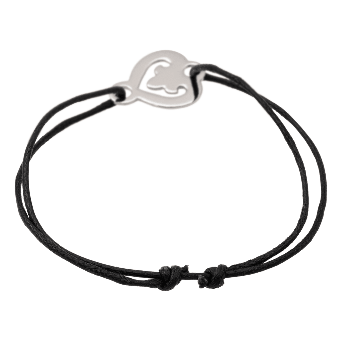 O.J. Perrin Bracelet Coeur légendes Or blanc - Castafiore