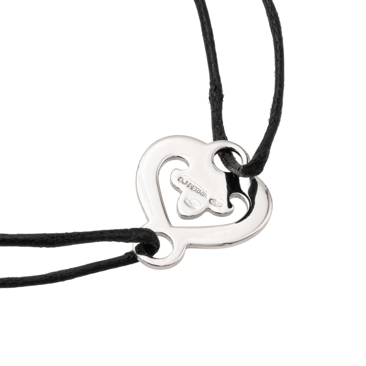 O.J. Perrin Bracelet Coeur légendes Or blanc - Castafiore