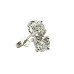 Orecchini oro 18KT con diamanti naturali ct 1.80 tot; VS1 D. Certificati GIA - Castafiore