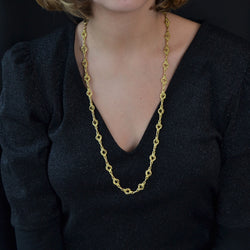 Collier ancien en or maille ronde