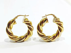 Paire De Boucle d'Oreille Créole En Or - Castafiore