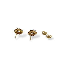 Paire de boucles d'oreilles aux grenats - Castafiore