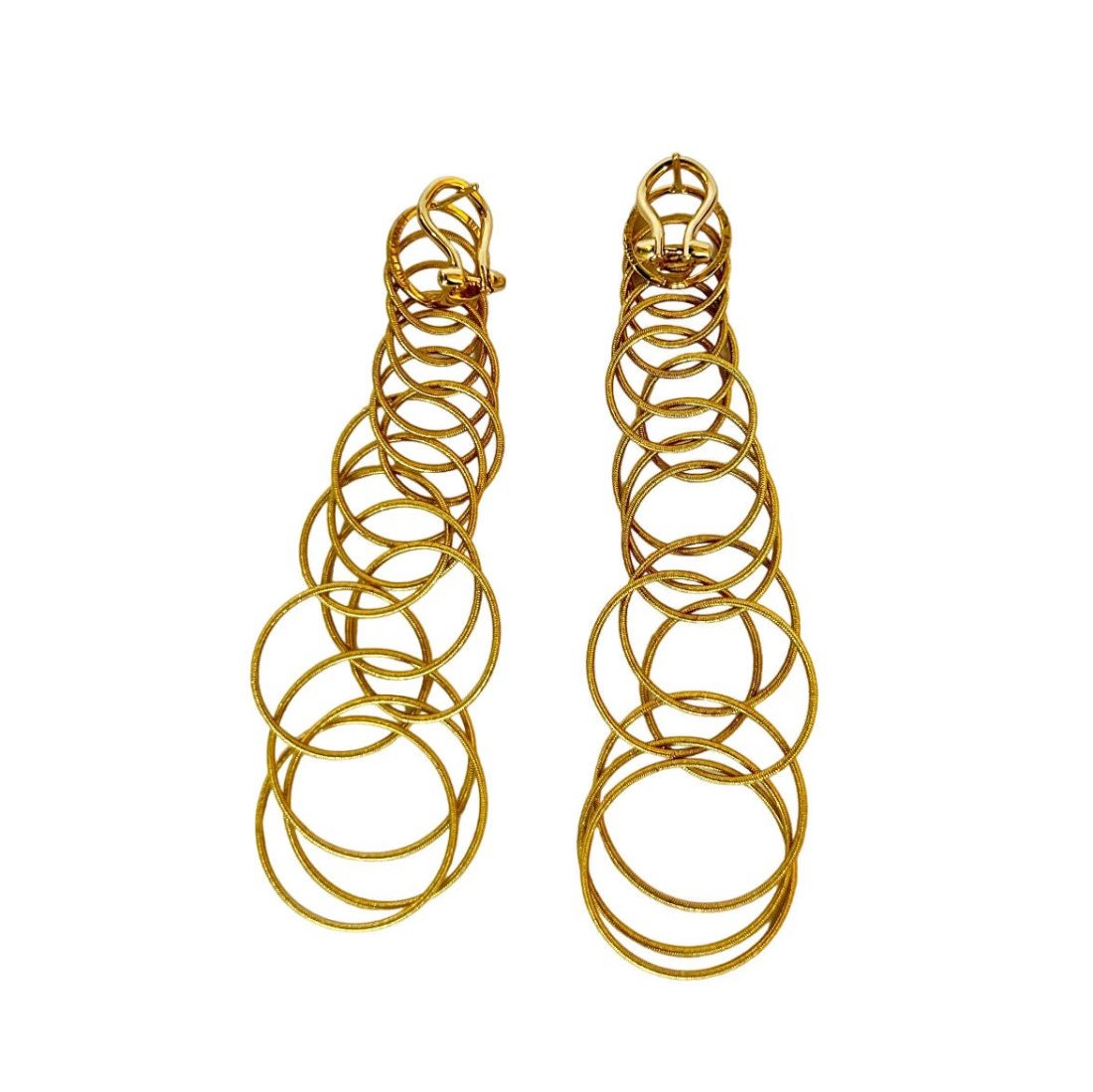 Paire de boucles d'oreilles BUCCELLATI "Hawaïï grand modèle" en or jaune - Castafiore