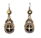 Paire de boucles d’oreilles en or jaune et perles fines - Castafiore