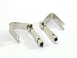 Paire De Boutons De Manchette En Or Blanc Et Saphirs - Castafiore