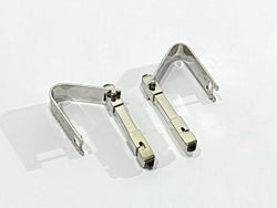 Paire De Boutons De Manchette En Or Blanc Et Saphirs - Castafiore