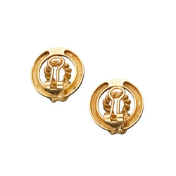 Paire de clips d'oreilles Hermes en or jaune - Castafiore