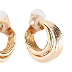 Paire de créoles or jaune maison Van Cleef And Arpels - Castafiore