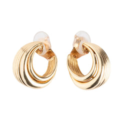 Paire de créoles or jaune maison Van Cleef And Arpels - Castafiore