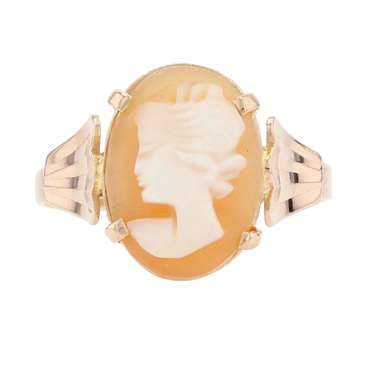 Parure bague et boucles d'oreilles camées - Castafiore