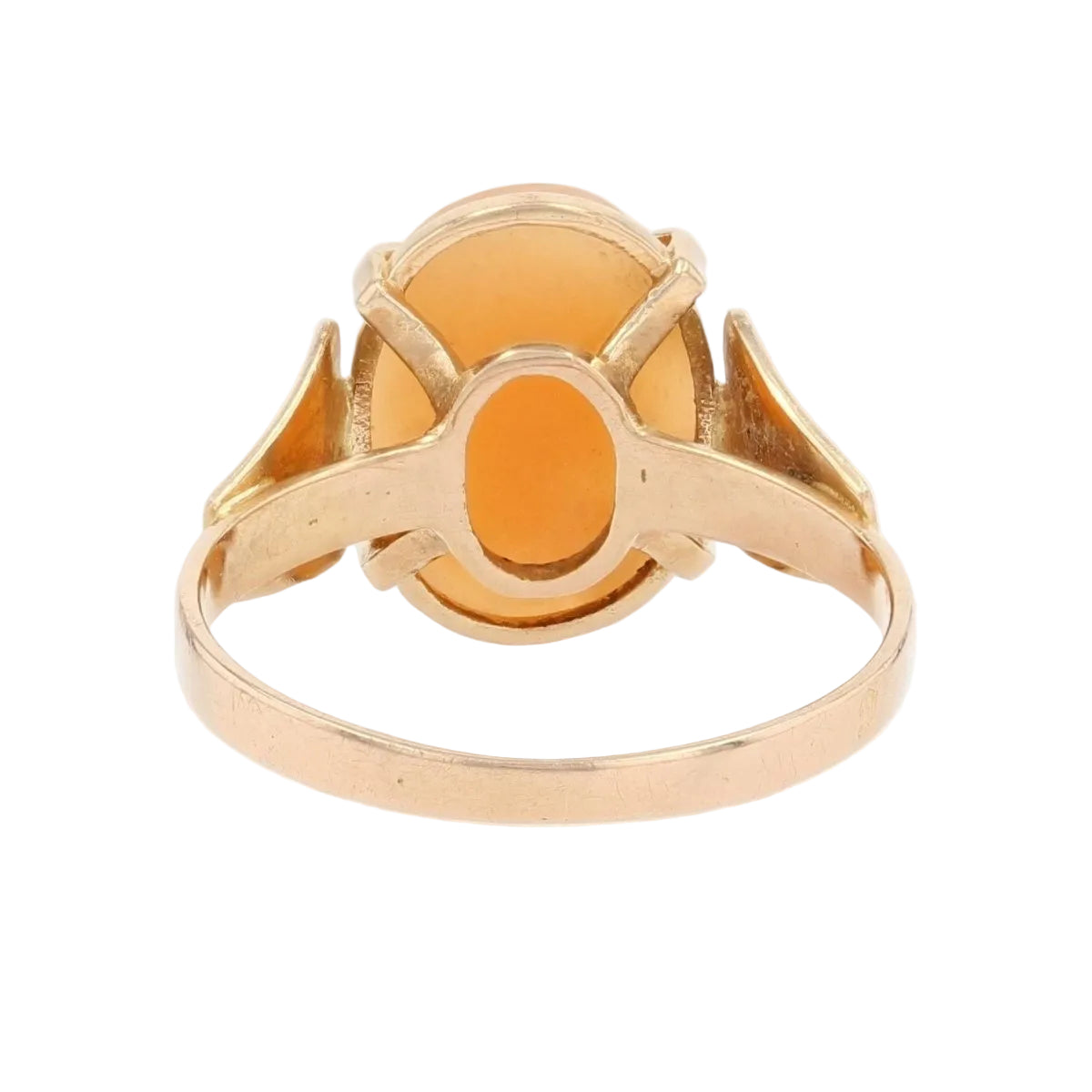 Parure bague et boucles d'oreilles camées - Castafiore